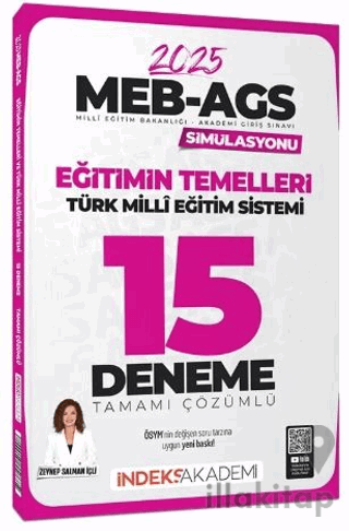 2025 MEB-AGS Simülasyonu Eğitimin Temelleri ve Türk Milli Eğitim Sistemi 15 Deneme Çözümlü