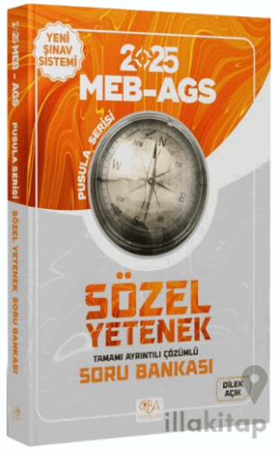 2025 MEB-AGS Sözel Yetenek Soru Bankası Çözümlü Pusula Serisi