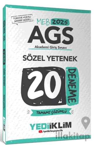 2025 MEB AGS Sözel Yetenek Tamamı Çözümlü 20 Deneme