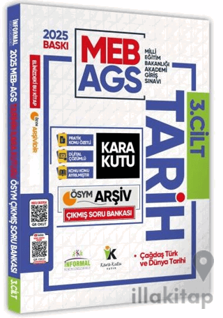 2025 MEB-AGS Tarih Kara Kutusu 3.Cilt ÖSYM Çıkmış Soru Havuzu Bankası 