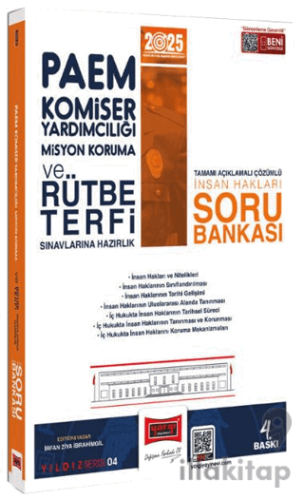 2025 PAEM Komiser Yardımcılığı Misyon Koruma ve Rütbe Terfi Sınavlarına Hazırlık İnsan Hakları Soru Bankası