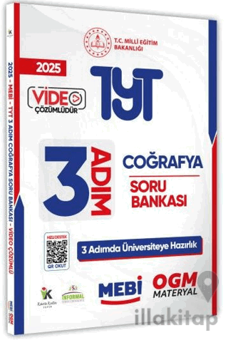 2025 TYT MEBİ-OGM 3 ADIM Coğrafya Soru Bankası Video Çözümlü