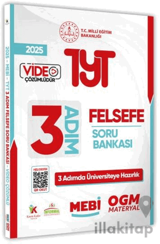 2025 TYT MEBİ-OGM 3 ADIM Felsefe Soru Bankası Video Çözümlü