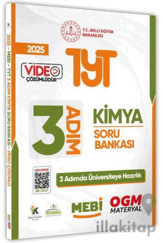 2025 TYT MEBİ-OGM 3 ADIM Kimya Soru Bankası Video Çözümlü