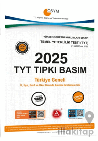 2025 TYT Tıpkı Basım Çıkmış Sorular