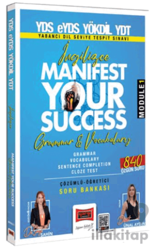2025 YDS eYDS YÖKDİL YDT İngilizce Manifest Your Success Grammar & Vocabulary