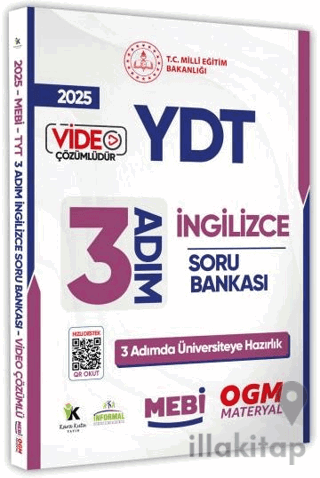 2025 YDT MEBİ-OGM 3 ADIM İngilizce Soru Bankası Video Çözüm