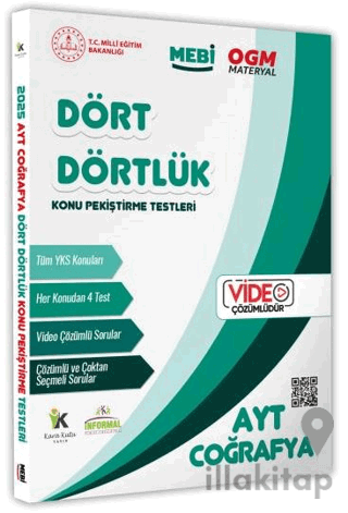 2025 YKS-AYT MEBİ-OGM Dört Dörtlük Coğrafya Pekiştirme Testi Soru Bank