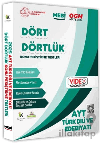 2025 YKS-AYT MEBİ-OGM Dört Dörtlük Türk Dili Edebiyatı Pekiştirme Test