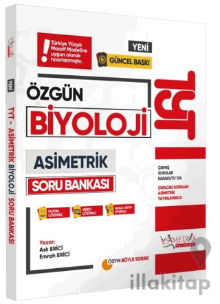 2025 YKS-TYT Asimetrik Biyoloji Özgün Soru Bankası Yeni Nesil Dijital Çözümlü