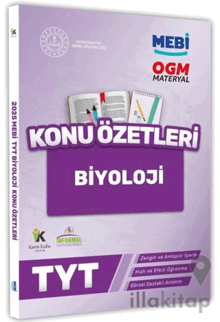2025 YKS-TYT MEBİ-OGM Biyoloji Pratik Konu Özet Kitabı Görsel Destekli
