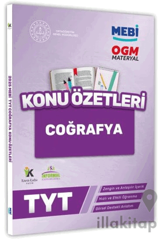 2025 YKS-TYT MEBİ-OGM Coğrafya Pratik Konu Özet Kitabı Görsel Destekli