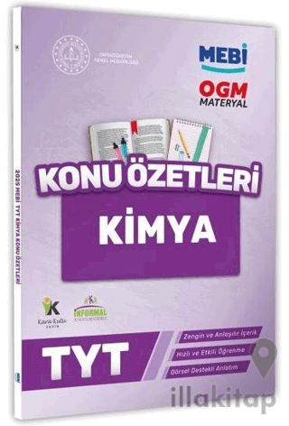 2025 YKS-TYT MEBİ-OGM Kimya Pratik Konu Özet Kitabı Görsel Destekli
