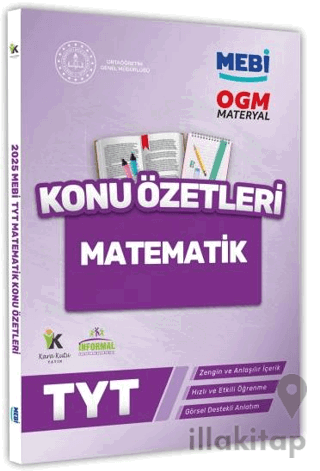 2025 YKS-TYT MEBİ-OGM Matematik Pratik Konu Özet Kitabı Görsel Destekl
