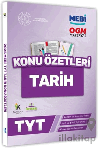 2025 YKS-TYT MEBİ-OGM Tarih Pratik Konu Özet Kitabı Görsel Destekli