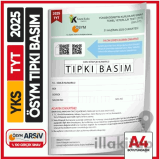 2025 YKS-TYT ÖSYM Tıpkı Basım Çıkmış Soru Kitapçığı (Video Çözümlü Tür