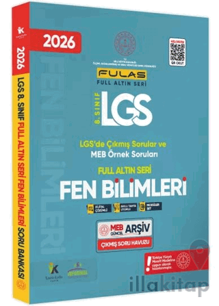 2026 8. Sınıf Full LGS Altın Seri Fen Bilimleri MEB Çıkmış Soru Bankası Modüler Seti PDF/Video Çözüm