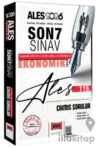 2026 ALES Ekonomik Seri Son 7 Sınav Çıkmış Sorular (13 Nisan 2025 Sına