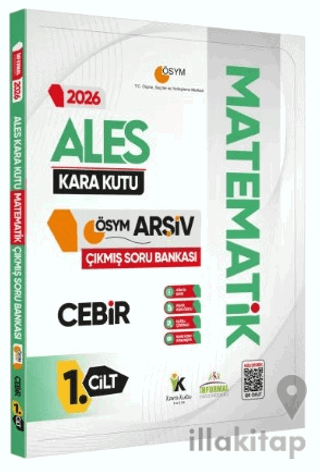 2026 ALES Matematik Kara Kutu 1.Cilt Cebir ÖSYM Çıkmış Soru Bankası K. Özetli Dijital Çözümlü