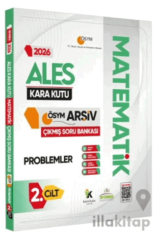 2026 ALES MATEMATİK Kara Kutu 2.Cilt PROBLEMLER ÖSYM Çıkmış Soru Bankası Dijital Çözümlü