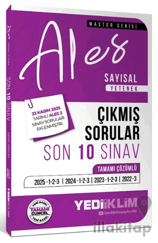 2026 ALES Sayısal Yetenek Tamamı Çözümlü Son 10 Sınav Çıkmış Sorular (
