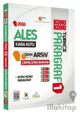 2026 ALES Türkçenin Kara Kutusu PARAGRAF 1 KONU KONU ÖSYM Çıkmış Soru Bankası Dijital Çözümlü