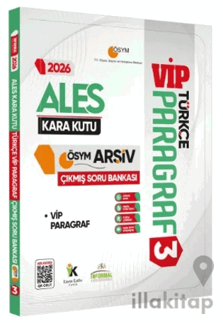 2026 ALES Türkçenin Kara Kutusu PARAGRAF 3 VİP ÖSYM Çıkmış Soru Havuzu