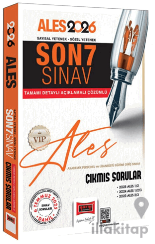 2026 ALES VİP Sayısal-Sözel Yetenek Son 7 Sınav Çıkmış Sorular (6 Temmuz Dahil)