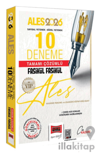 2026 ALES VIP Sayısal-Sözel Yetenek Tamamı Çözümlü Fasikül Fasikül 10 