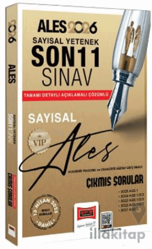 2026 ALES VIP Sayısal Yetenek Son 11 Sınav Çıkmış Sorular (13 Nisan 20