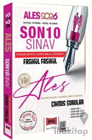 2026 ALES VIP Son 10 Sınav Fasikül Fasikül Çıkmış Sorular (13 Nisan 20
