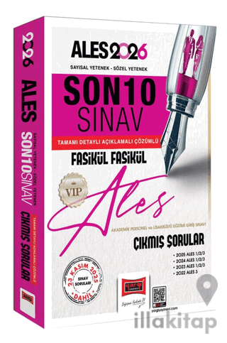 2026 ALES VIP Son 10 Sınav Fasikül Fasikül Çıkmış Sorular (23 Kasım 20