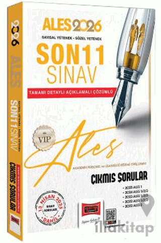 2026 ALES VIP Son 11 Sınav Çıkmış Sorular (13 Nisan 2025 Sınavı Dahil)