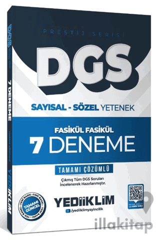 2026 DGS Prestij Serisi Sayısal Sözel Yetenek Tamamı Çözümlü Fasikül F