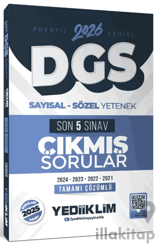 2026 DGS Prestij Serisi Sayısal Sözel Yetenek Tamamı Çözümlü Son 5 Sın