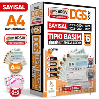 2026 DGS SAYISAL (SAY) ÖSYM Çıkmış Soru Tıpkı Basım 6'lı Deneme TÜRKİYE GENELİ Dijital Çözümlü
