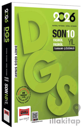 2026 DGS Sayısal-Sözel Yetenek Fasikül Fasikül Son 10 Yıl Çıkmış Sorular