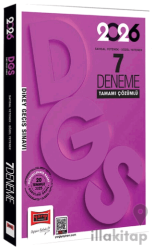 2026 DGS Sayısal-Sözel Yetenek Tamamı Çözümlü 7 Deneme
