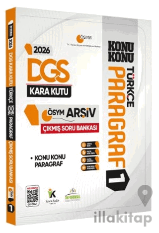 2026 DGS Türkçenin Kara Kutusu PARAGRAF 1 KONU KONU ÖSYM Çıkmış Soru B