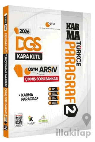 2026 DGS Türkçenin Kara Kutusu PARAGRAF 2 KARMA ÖSYM Çıkmış Soru Banka