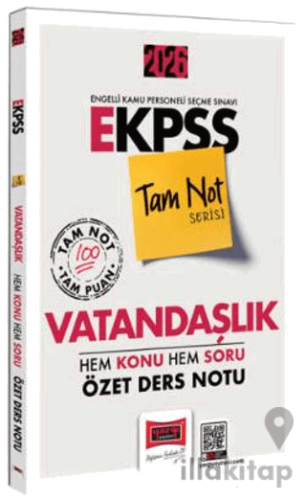 2026 E-KPSS Tam Not Serisi Vatandaşlık Hem Konu Hem Soru Özet Ders Not