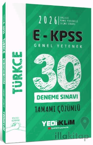 2026 E - KPSS Tüm Adaylar İçin Genel Yetenek Türkçe Tamamı Çözümlü 30 