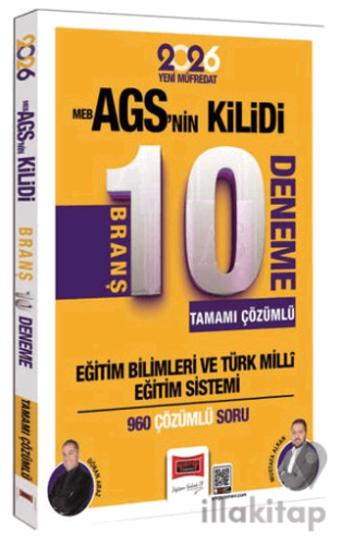 2026 Eğitim Bilimleri MEB-AGSnin Kilidi Tamamı Çözümlü 10 Branş Deneme