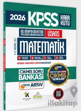 2026 FULLLisans KPSS Lisans Matematik Kara Kutu ÖSYM Çıkmış Soru Banka