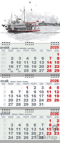 2026 Gemici Takvim - Yolcu Gemisi