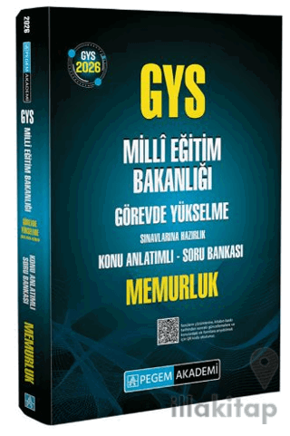 2026 GYS MEB Görevde Yükselme Sınavlarına Hazırlık Konu Anlatımlı Soru Bankası Memurluk