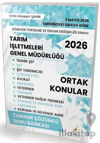2026 GYS ÜDS Tarım İşletmeleri Genel Müdürlüğü Ortak Konular Soru Bankası Çözümlü Görevde Yükselme Ünvan Değişikliği