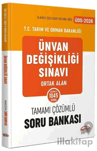 2026 GYS ÜDS Tarım ve Orman Bakanlığı Ortak Alan Soru Bankası