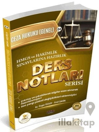 2026 HMGS Hakimlik HUKAL Ceza Hukuku Genel Hükümler Ders Notları