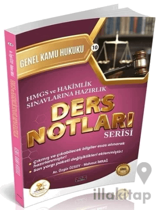 2026 HMGS Hakimlik HUKAL Genel Kamu Hukuku Ders Notları